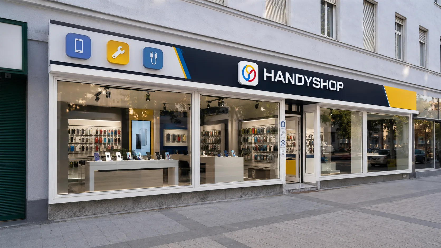 Handy Shop Außenansicht in Wien Favoriten