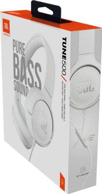 JBL Tune 500BT PureBass On-Ear Kabelgebundene Kopfhörer Weiß