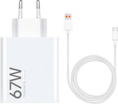 Original Xiaomi 67W TURBOCHARGE Ladegerät MDY-12-EH Schnellladegerät Adapter Netzteil + 6A USB C Ladekabel