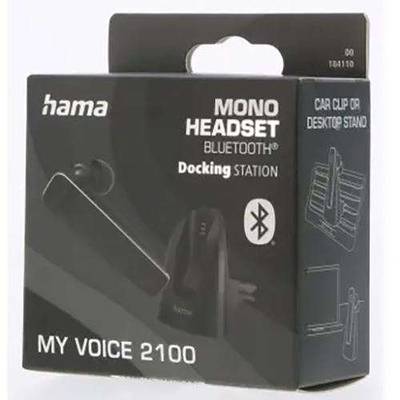 HAMA Mono-Bluetooth-Headset 'MyVoice2100', Multipoint, Sprachsteuerung, Schwarz