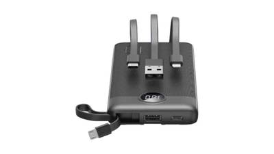 Veger Multi USB Power Bank (10000 mAh, 10 W, 37 Wh), Powerbank, Schwarz
