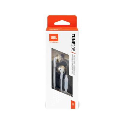 JBL Tune 205 by Harman Pure Bass Metall Kopfhörer mit Mikrofon(Gold)