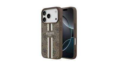 Guess PU 4G Logo Rückschale für iPhone 17 Pro Braun