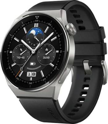 Huawei Watch GT 3 Pro Titanium 46mm Black Fluorelastomer
